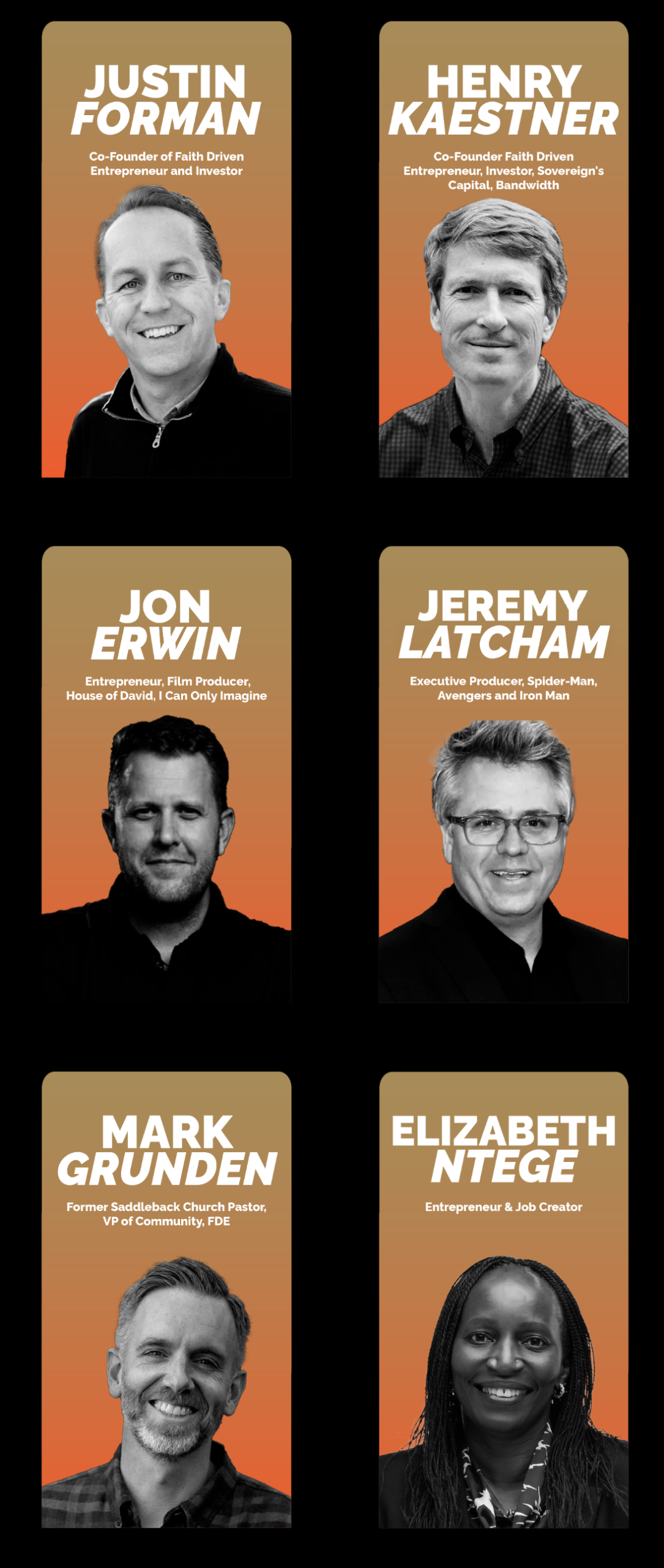 Faith Driven Entrepreneurs Speakers 2